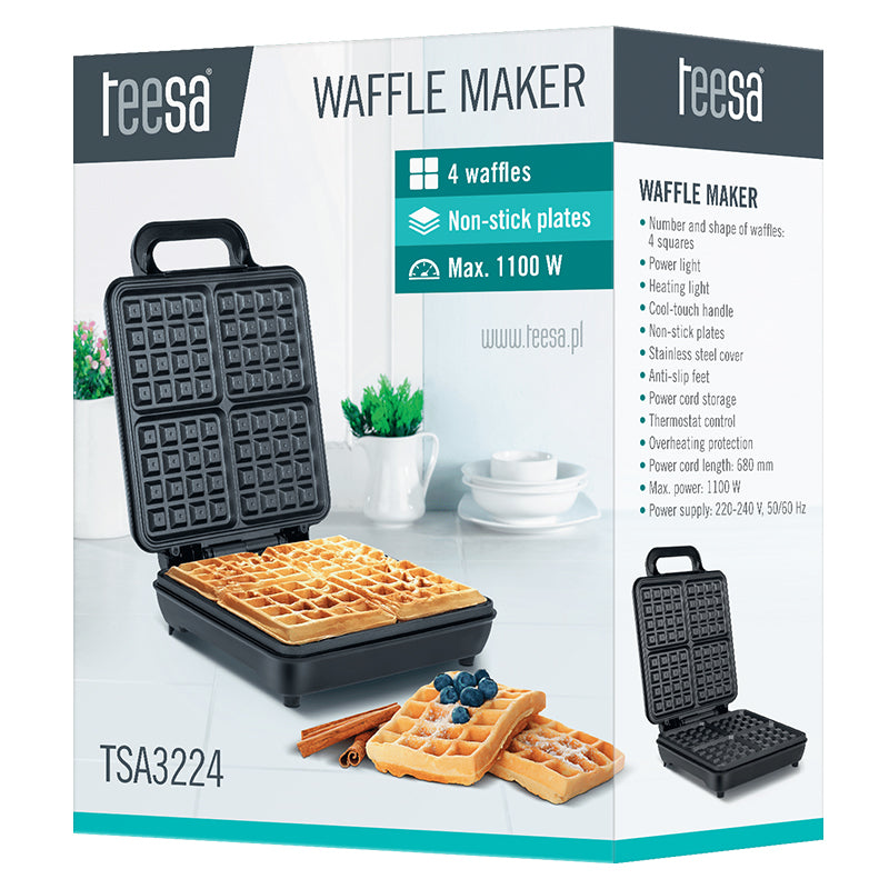 Aparat 4 Teesa Wafe 1100W cu DAB+
