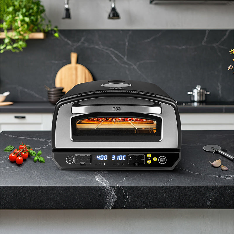 Cuptor Pizza Supreme Elite Teesa Tsa 3240 cu DAB+ si afisaj LED