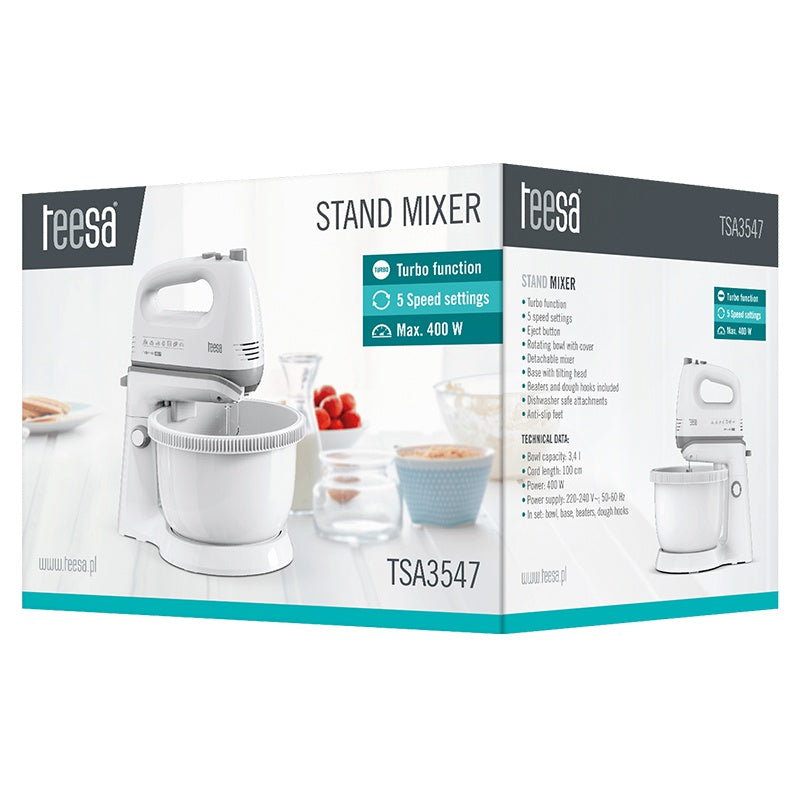 Mixer cu Bol Rotativ 400 W Teesa Tsa 3547