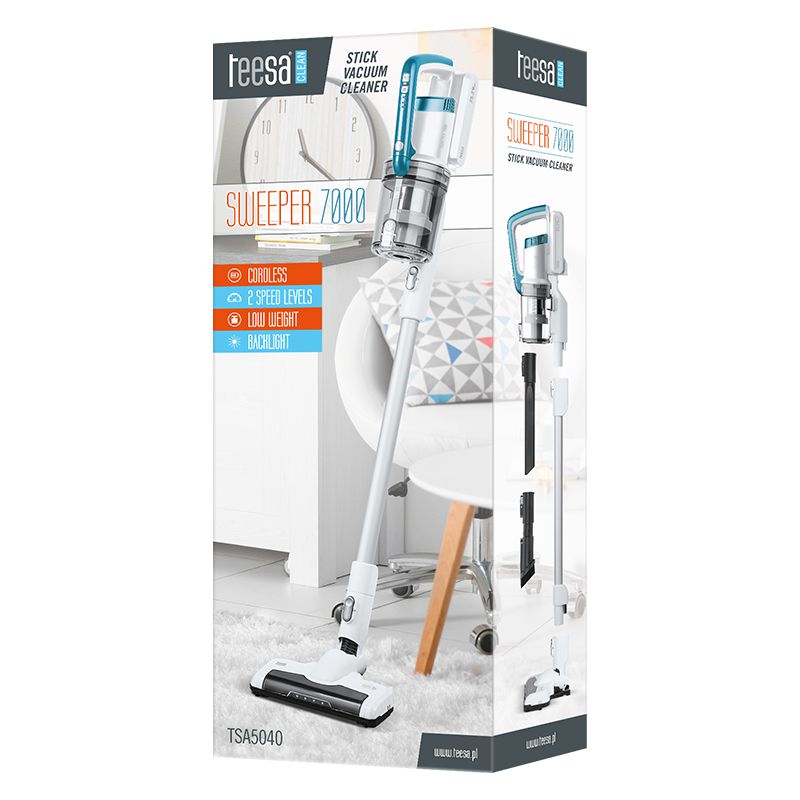 Aspirator Cordless 2in1 Sweeper 7000 Teesa Tsa 5040 cu baterie 2000 mAh