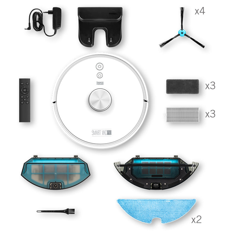 Robot Aspirator Smart Vac Pro Teesa Tsa 5045 cu Internet WiFi, baterie 2600 mAh si Telecomanda