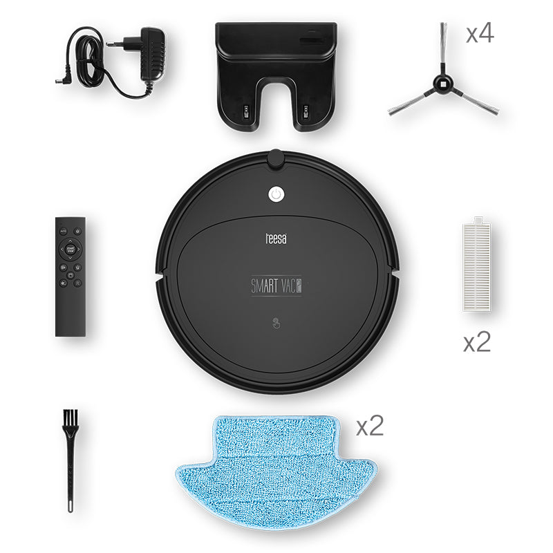 Robot Aspirator Smart Vac 2 Teesa Tsa 5050 cu baterie 2000 mAh si Telecomanda