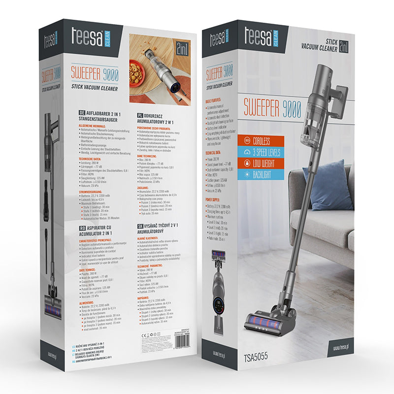Aspirator cu Acumulator 2 in 1 Sweeper Teesa Tsa 5055 cu baterie 2200 mAh