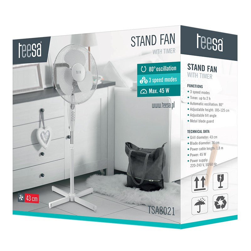 Ventilator Picior cu Timer Teesa Tsa 8021