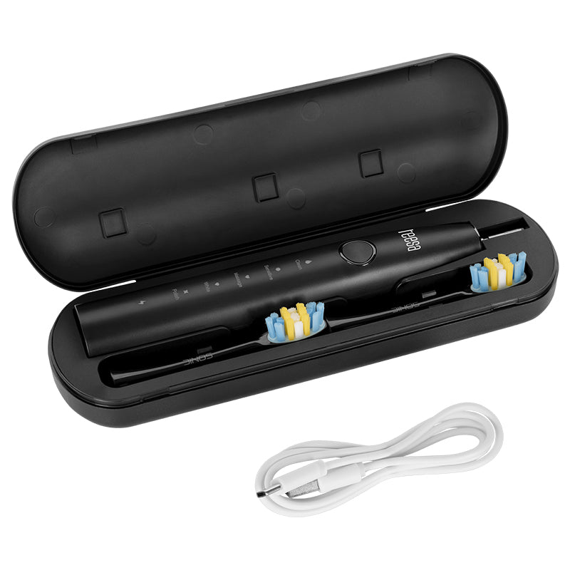 Periuta de Dinti Electrica Sonic 2 Black Teesa Tsa 8087-b cu baterie 1200 mAh si USB