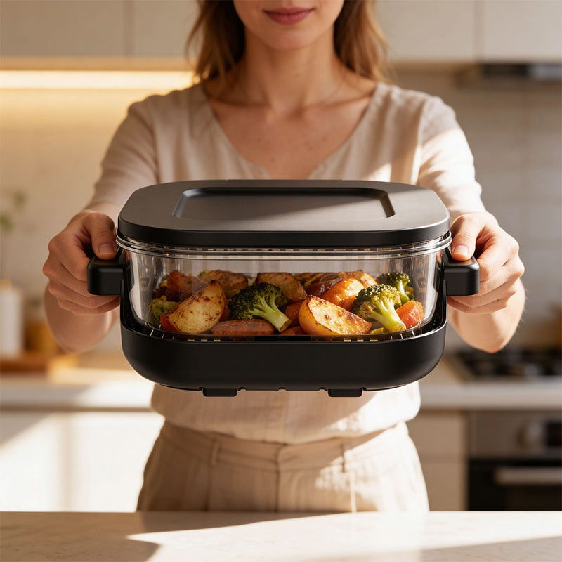 Friteuza Glass Airfryer 4l+1.5l Teesa Tsa 8090