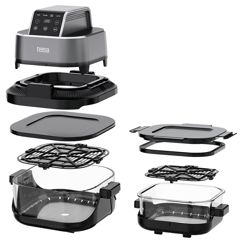 Friteuza Glass Airfryer 4l+1.5l Teesa Tsa 8090