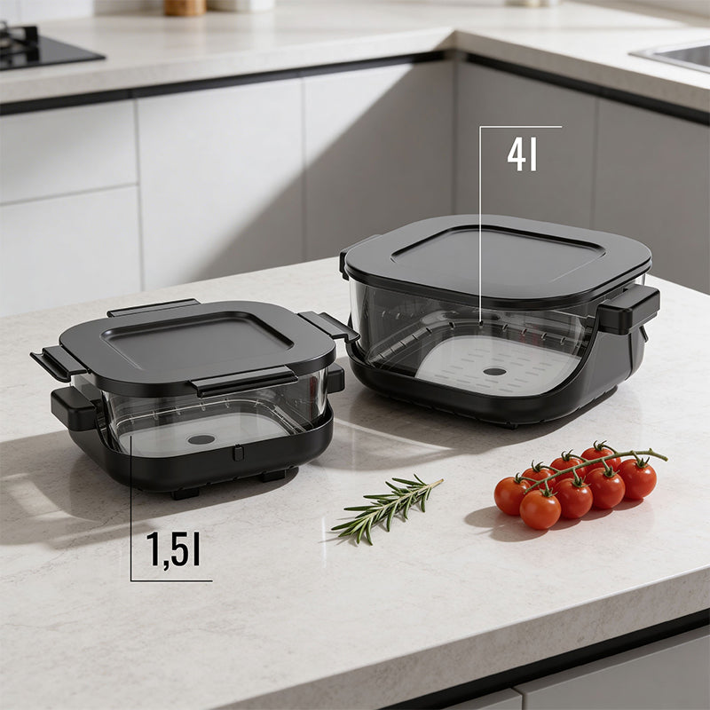 Friteuza Glass Airfryer 4l+1.5l Teesa Tsa 8090