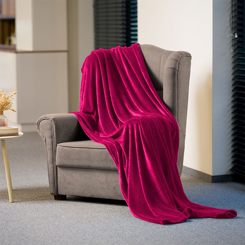 Patura Fleece Polar 150x200cm Magenta Teesa Tsa 8901-4