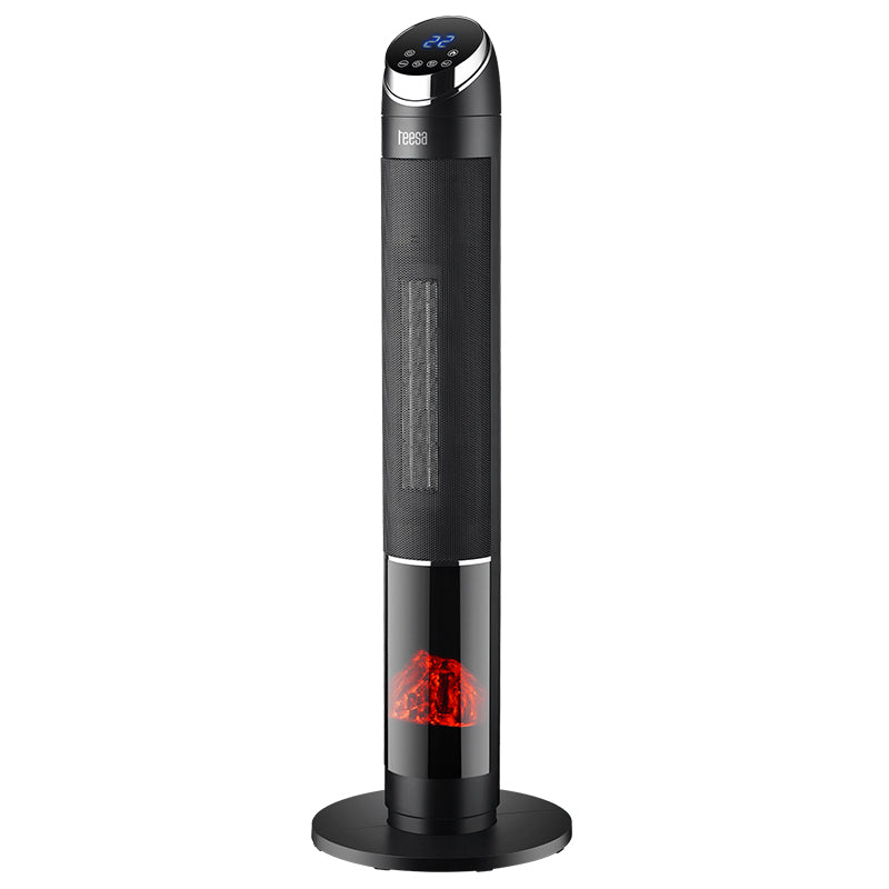 Aeroterma Turn Imitatie Semineu Teesa Ptc 2000W cu afisaj LED si Telecomanda