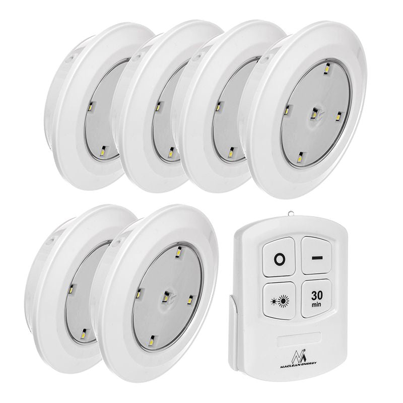 Set 6 Lampi LED cu Telecomanda Mce 0165