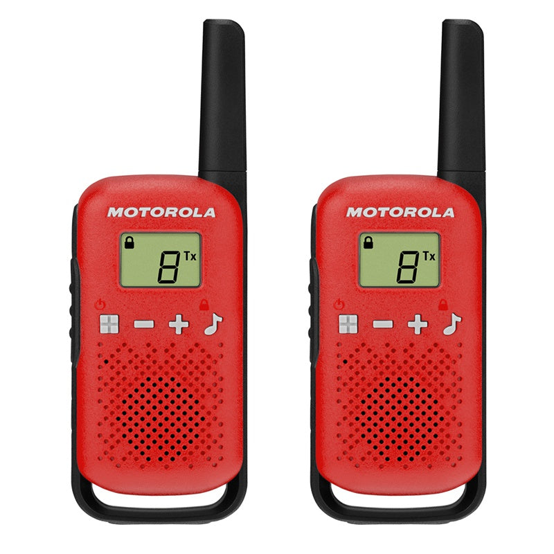 Statie Radio Pmr Set 2 Buc Motorola T 42 cu afisaj LCD si baterie reincarcabila
