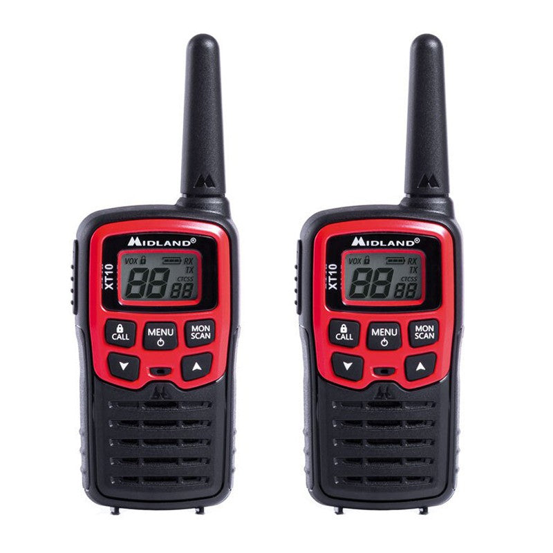 Kit 2 Radio Pmr Walkie Talkie Midland Xt 10 cu baterie reincarcabila