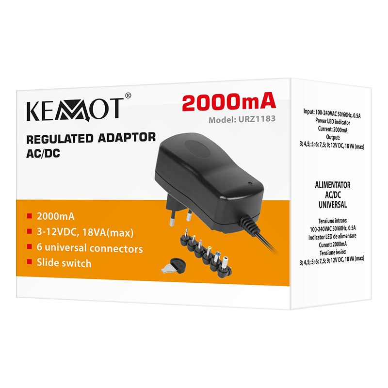 Alimentator Stabilizat 3-12v 2000ma Kemot Urz 1183