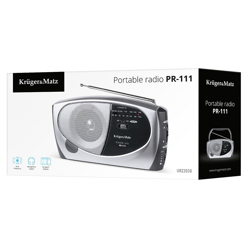 Radio Portabil Pr-111 & Kruger Urz 2038 cu radio FM
