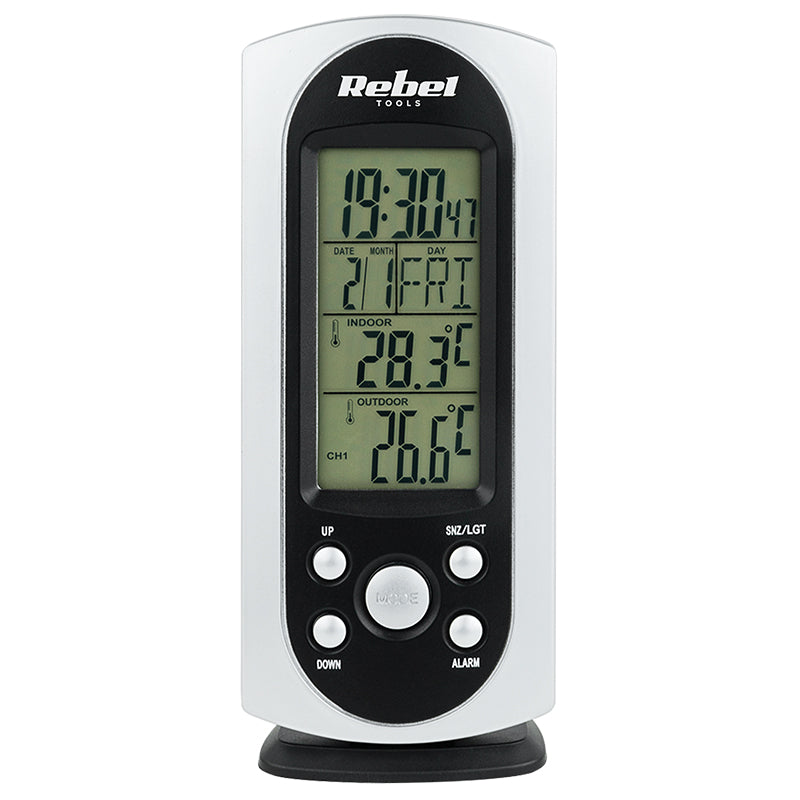 Statie Meteo cu Senzor Exterior Urz 3255-1 cu alarma