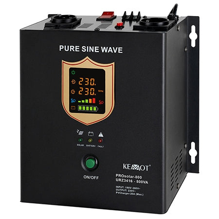 Invertor Solar 800va 12 V Prosolar-800 Kemot Urz 3416 cu baterie reincarcabila