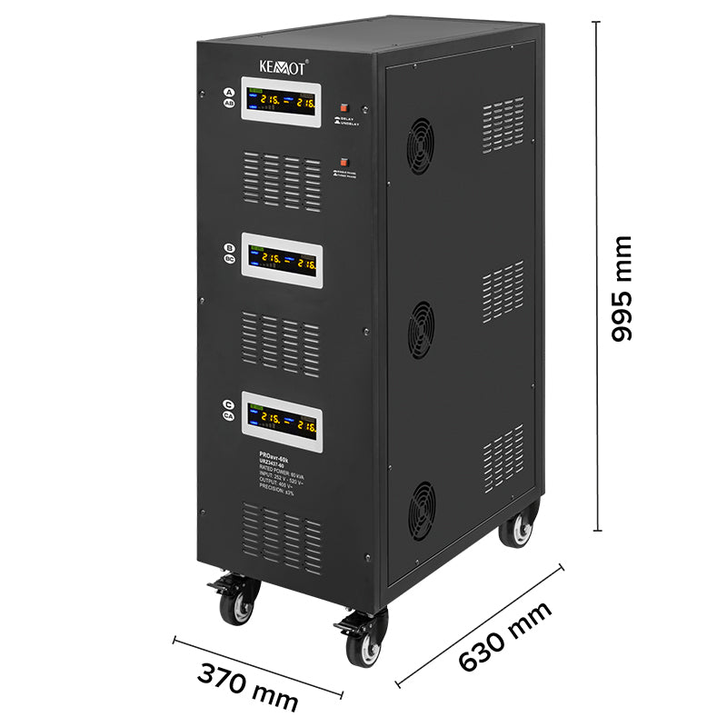 Stabilizator Servomotor Trifazat 60kva Proavr-60k Kemot Urz 3437-60 cu afisaj LCD