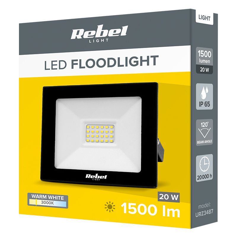 Reflector LED 20W 3000K Rebel