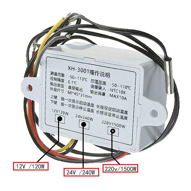 Termostat LCD Temperatura Xh- W 3001