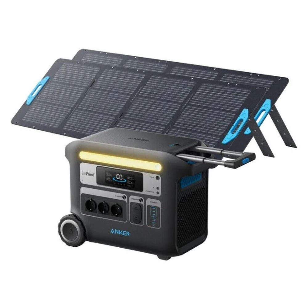 Anker SOLIX F2000 2048Wh 2300W Solar Generator Kit with 2x 200W Solar Panel