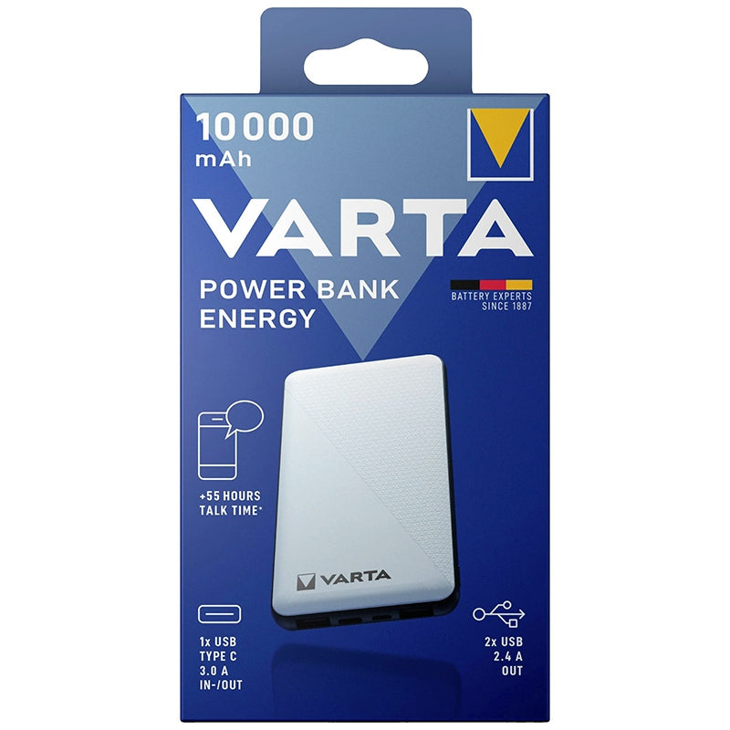 Power Bank 2x 1x Type- Varta C 10000mAh cu baterie reincarcabila si USB