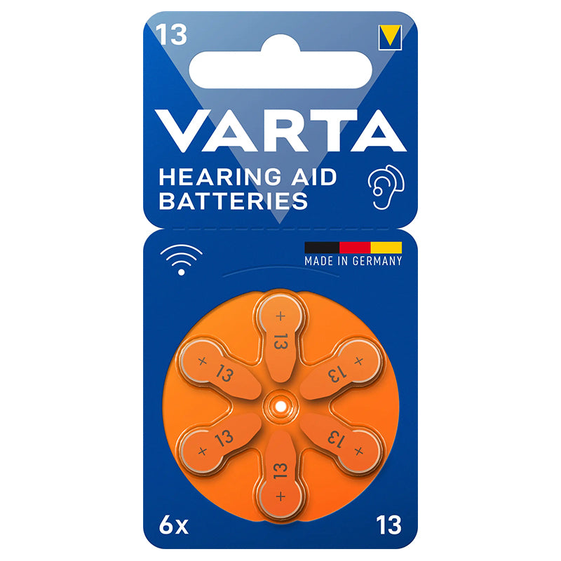 Baterii Auditive 13 Blister 6 Varta cu Bluetooth si baterie reincarcabila