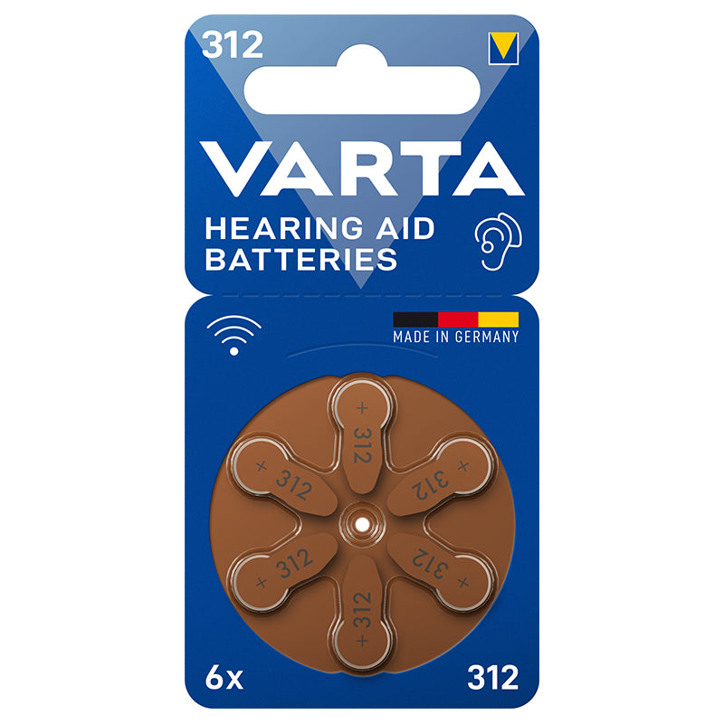 Baterii Auditive 312 Blister 6 Varta cu Bluetooth si baterie reincarcabila