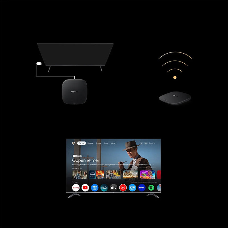 Mediaplayer Mi Box S 3rd Gen 4K Xia 071 cu Bluetooth, Internet WiFi, USB si Telecomanda