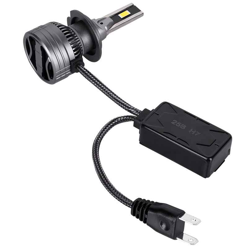 Set 2 Becuri LED Auto HQ A16-H7, 90W, 15000 lm, 6000K, IP68, Alb Rece