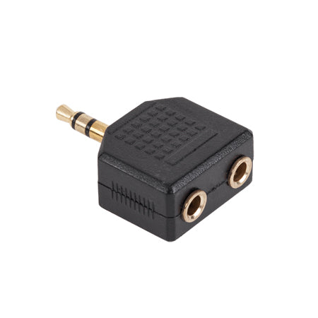 Adaptor 3.5st Tata-2x3.5st Mama Gold ZLA0294 cu Sunet Stereo