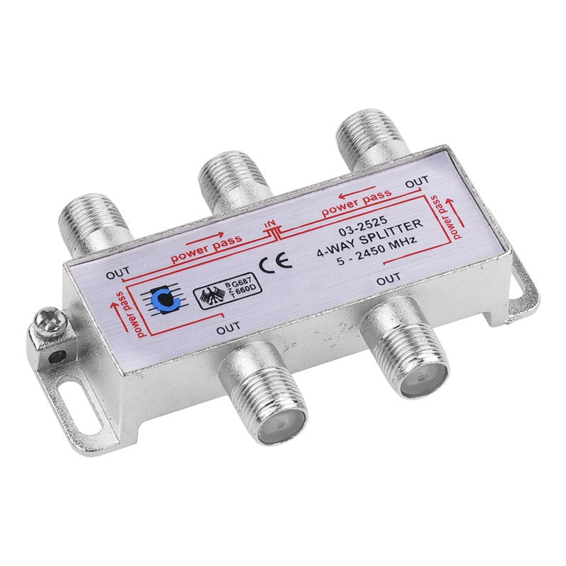 Splitter 4 Cai Power Pass 5-2450 Mhz ZLA0637