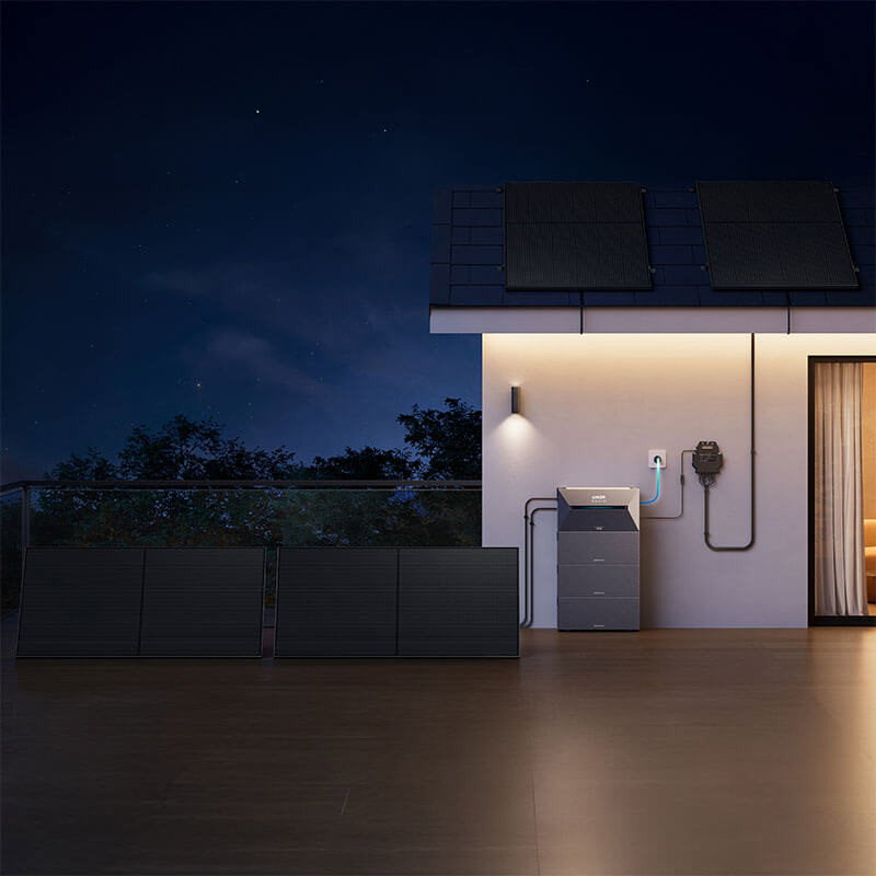 Anker SOLIX Solarbank 2 E1600 AC Balcony Solar System, 1600Wh Storage, 1200W Output, Plug & Play DIY Energy Kit