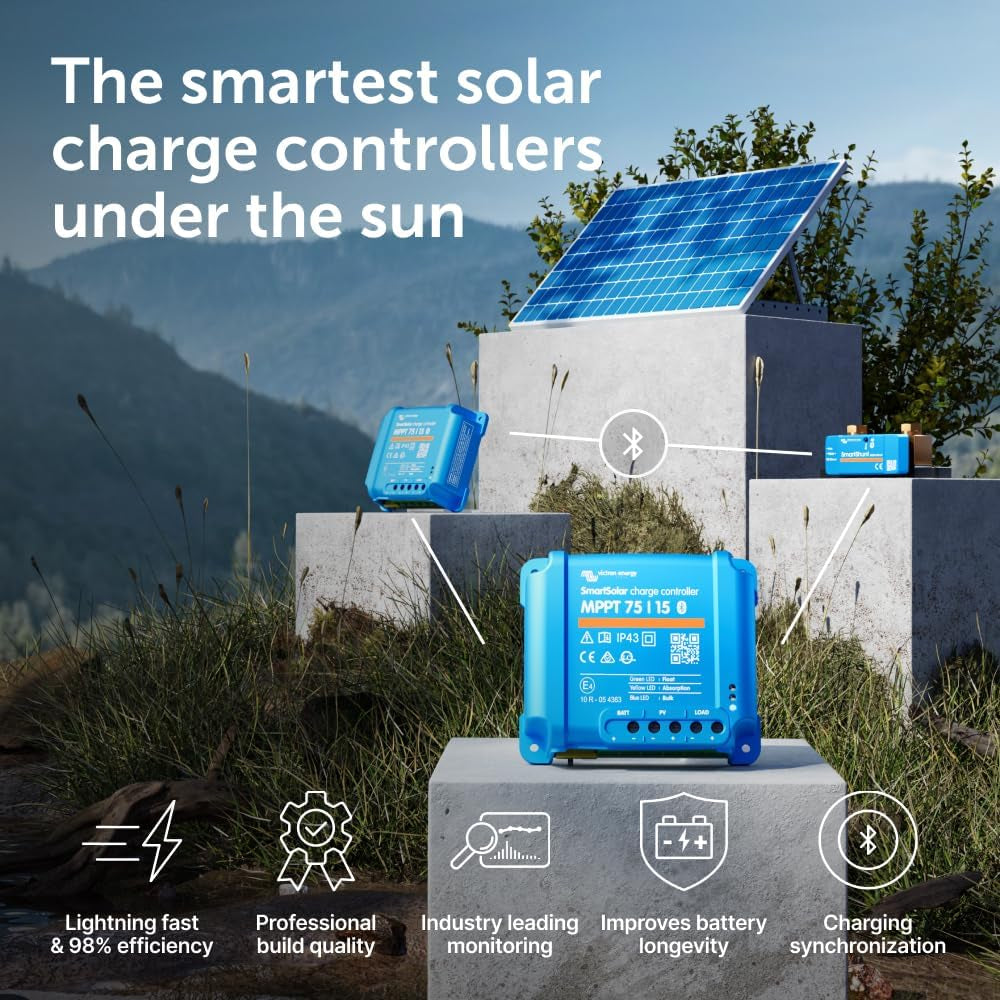 Victron Smartsolar MPPT 75/15 15A 12V 24V solar charge controller