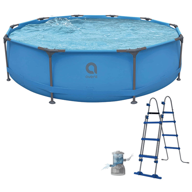 Piscina Cadru Metalic 366 Filtru si Scara H 100