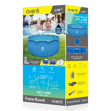 Piscina Cadru Metalic 427 H84 Filtru si Scara