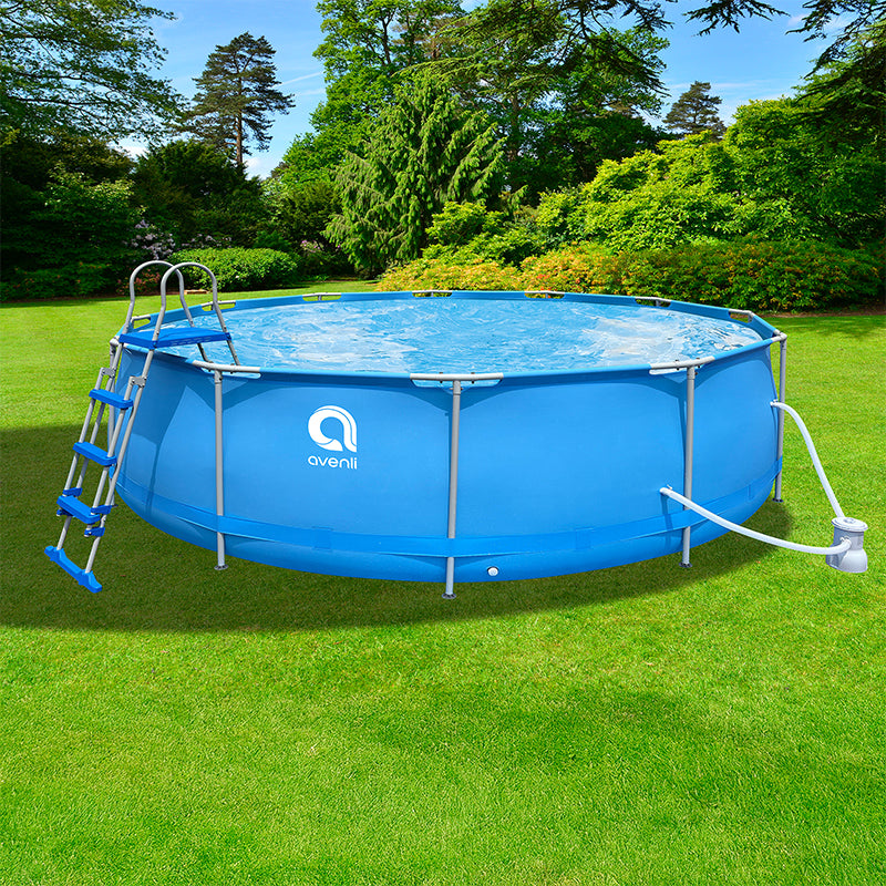 Piscina Cadru Metalic 427 Filtru si Scara H 84