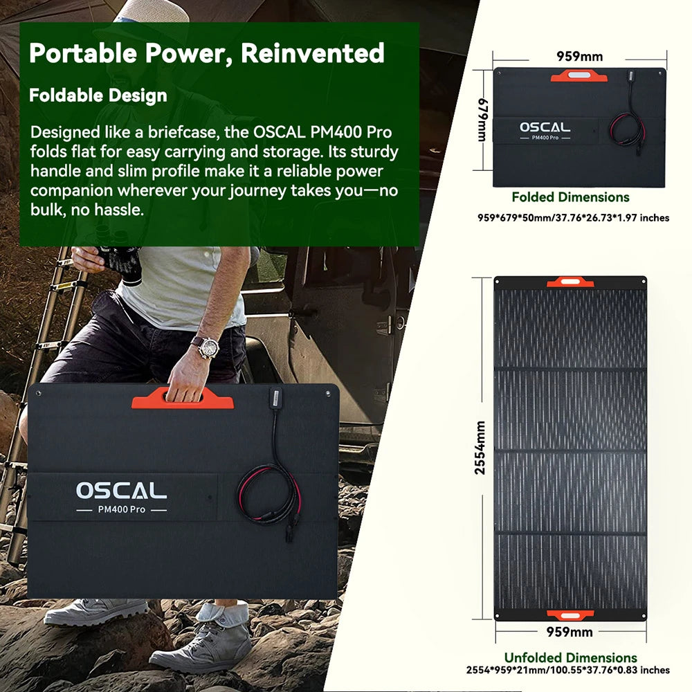 Oscal PM400 Pro 400W portable solar panel