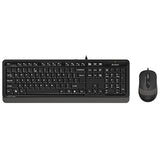 Kit Tastatura si Mouse cu Fir A4tech F 1010 cu USB