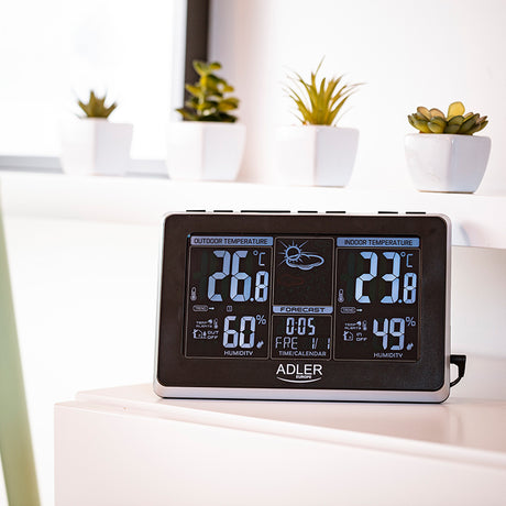 Statie Meteo Adler AD 1175 cu alarma si baterie reincarcabila