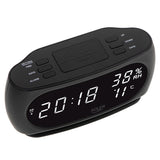 Ceas cu alarma cu Afisare Temperatura si Umiditate Adler AD 1186 cu baterie reincarcabila