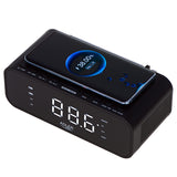 Radio cu ceas negru Adler AD 1192 cu Bluetooth, radio FM, alarma si incarcare wireless