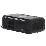 Radio cu ceas negru Adler AD 1192 cu Bluetooth, radio FM, alarma si incarcare wireless