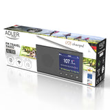 Radio portabil cu ceas Adler AD 1198 cu Bluetooth, radio FM, alarma si afisaj LCD