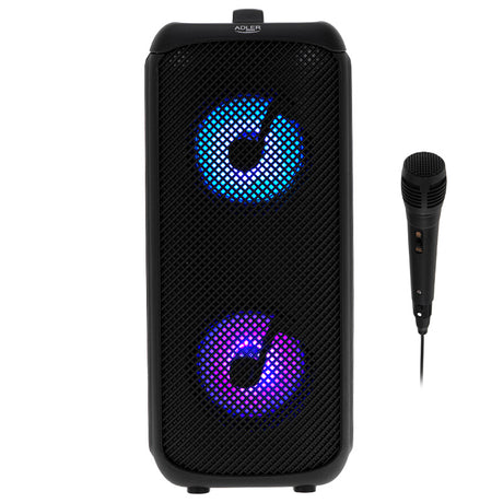 Boxa Karaoke Adler AD 1903 cu Bluetooth, radio FM, baterie 1500 mAh si AUX