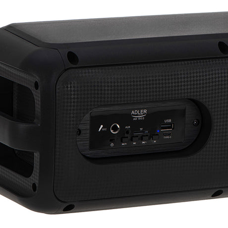 Boxa Karaoke Adler AD 1903 cu Bluetooth, radio FM, baterie 1500 mAh si AUX