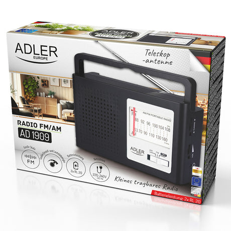 Radio Adler AD 1909 cu radio FM