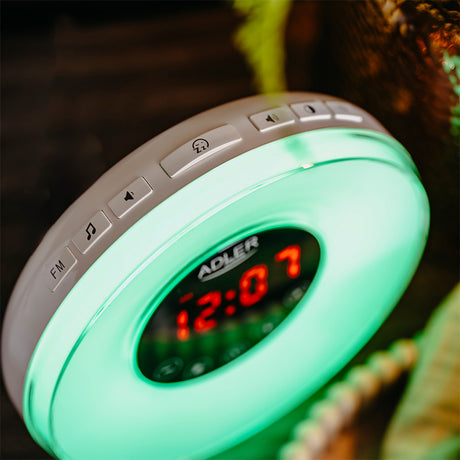 Ceas desteptator cu radio AD 1916 cu radio FM, baterie reincarcabila si USB