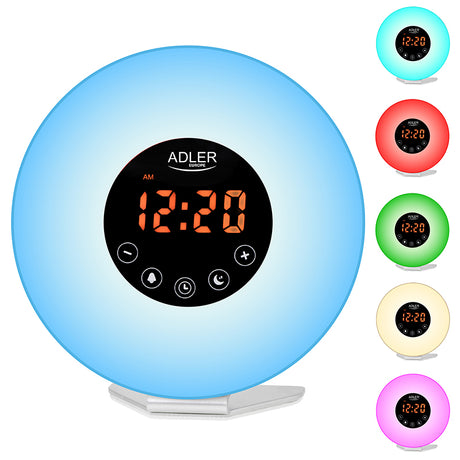 Ceas desteptator cu radio AD 1916 cu radio FM, baterie reincarcabila si USB