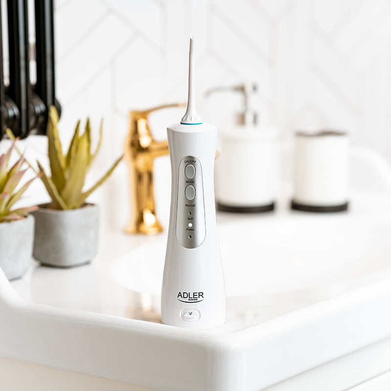 Irigator Oral Dus Bucal Voiaj Adler AD 2176 cu baterie 1400 mAh si USB